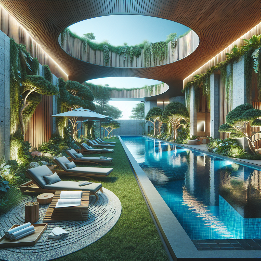 Poollandschafts-Architektur