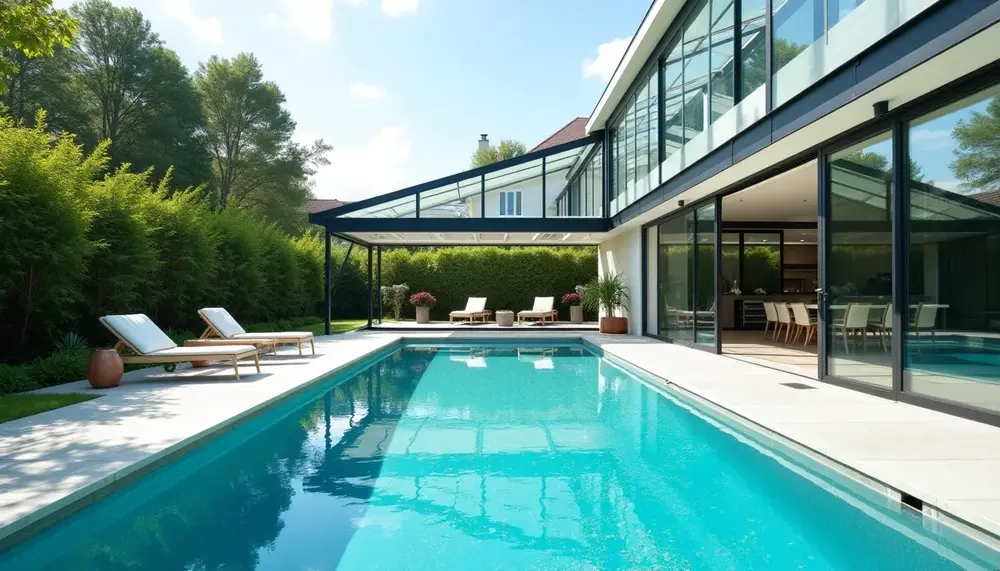 Mehr als ein Pool: Die Vorteile von Poolüberdachungen im Wintergarten-Stil