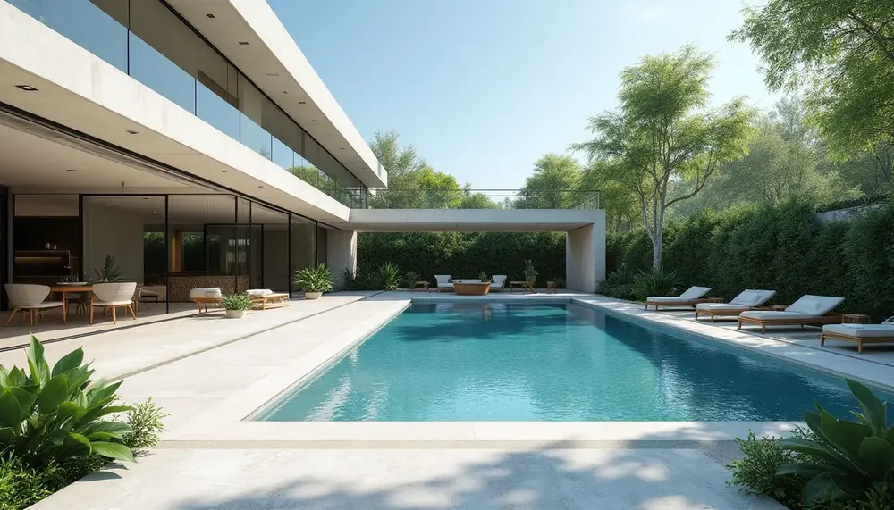 Poolüberdachung und Terrasse: Harmonische Übergänge schaffen