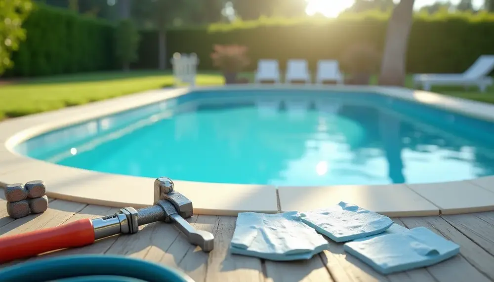 Schwimmbecken reparieren: So gehen Sie bei Schäden richtig vor