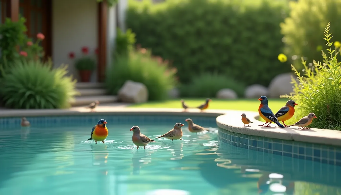 So gestalten Sie einen swimmingpool für Vögel im eigenen Garten