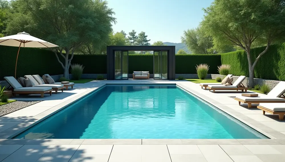 swimmingpool quadratisch: Klassisch und modern zugleich